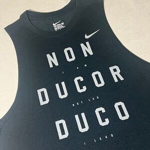 Nike Dri-FIT Women's M Medium Tank Top Black Non Ducor Duco I AM NOT LED I LEAD